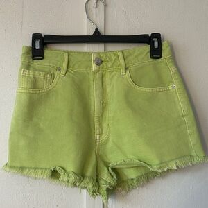 PacSun Light Green Jean Shorts
